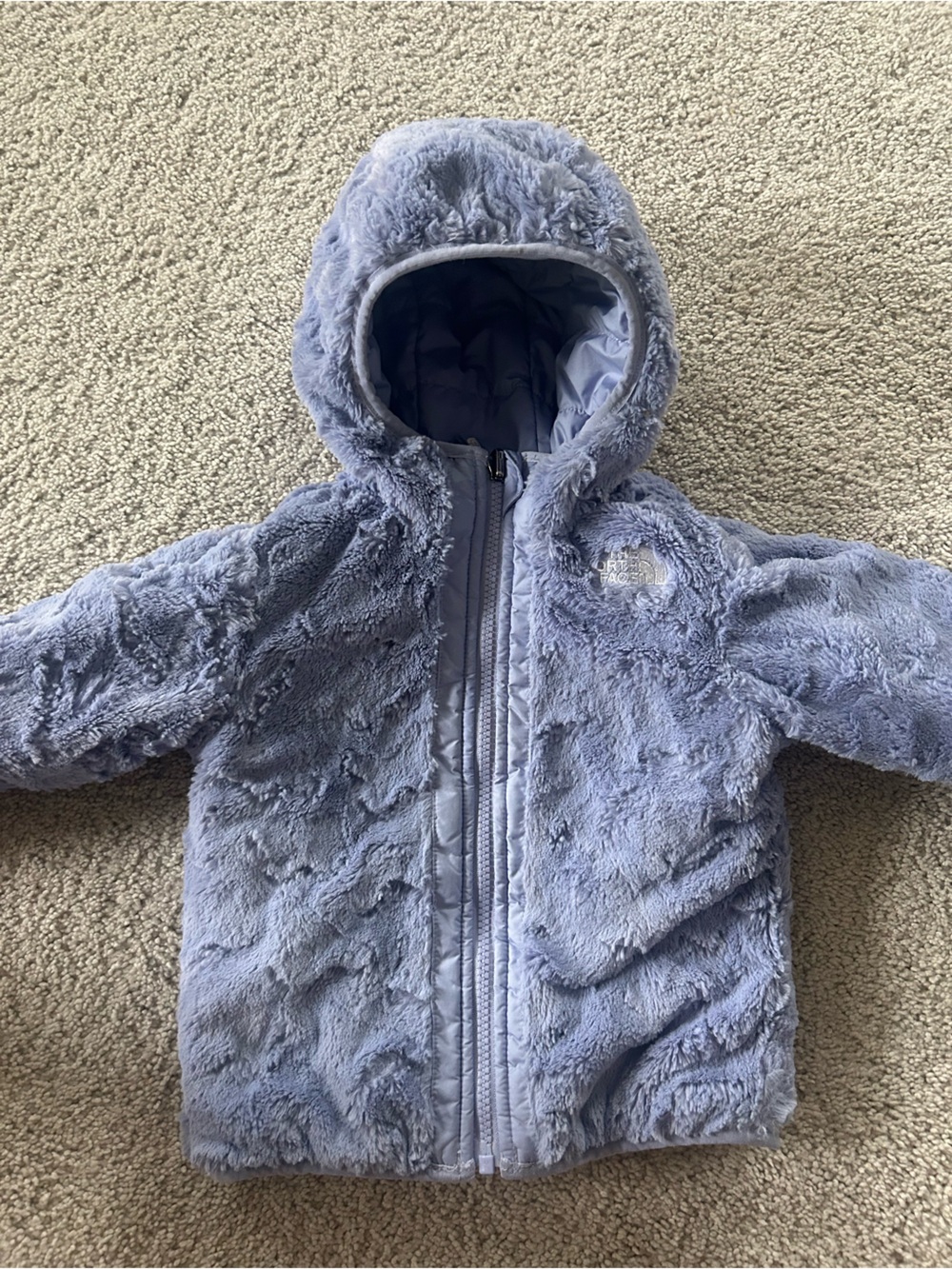 The North Face Reversible Hooded Winter coat in light purple